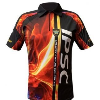 Sublimation Polo Shirt IPSC Design Fire by TDS Wear