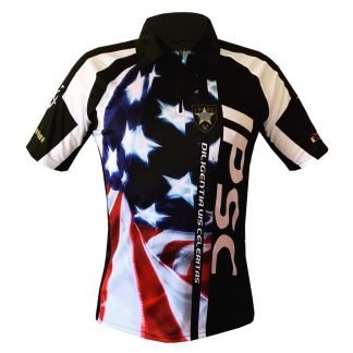 Sublimation Polo Shirt IPSC Design USA Flag by TDS Wear