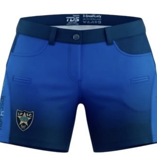 TDS Lady Sublimation Shooting Shorts BLUE IPSC Logo