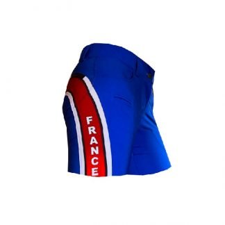 Official TEAM FRANCE Lady Sublimation Shooting Shorts Blue