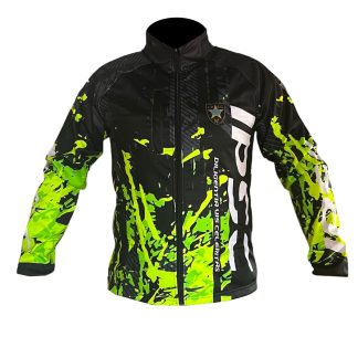 Sublimation SoftShell Jacket Neon Green IPSC Logo