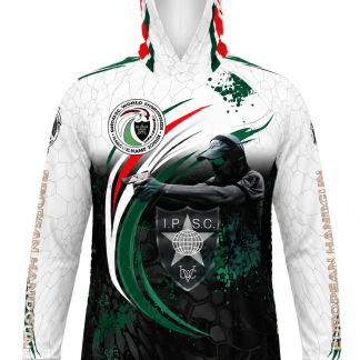 2026 European Handgun Championship Long Sleeve Hooded Shirt White