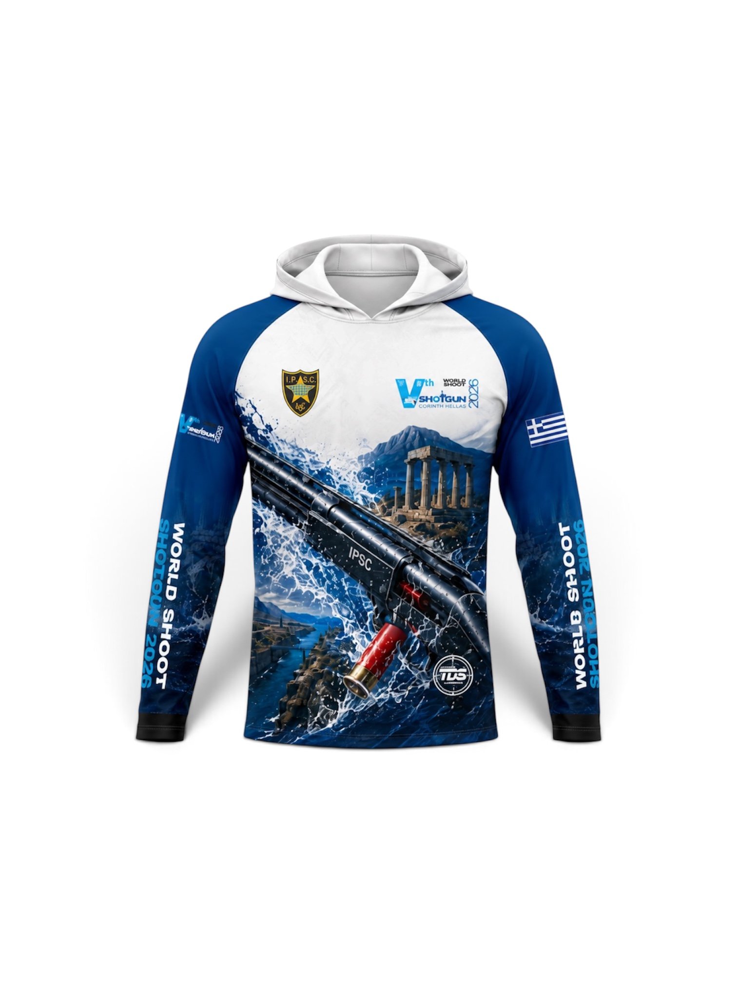 IPSC 2026 Shotgun World Shoot Hooded Long Sleeve Shirt